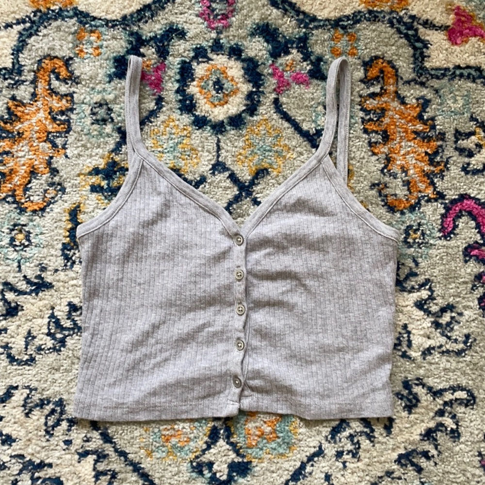 Brandy Melville gray zelly tank